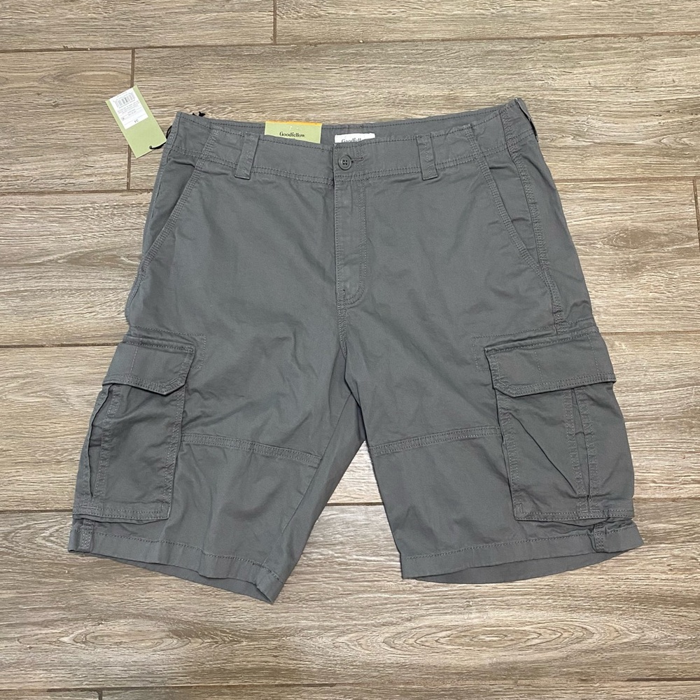 New Goodfellow & Co Gray 34 Cargo Shorts